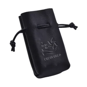 Genuine Leather Drawstring Pouch for Perfume Bottles